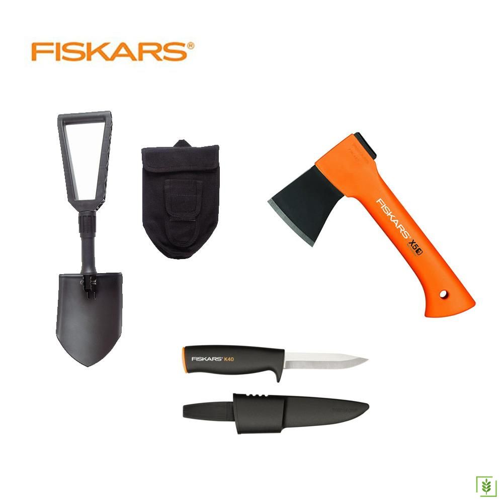 Fiskars 126101 Kamp Seti - Balta, Kürek ve Bıçak
