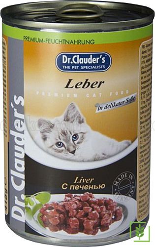 Dr. Clauders Ciğerli Kedi Konservesi 415 Gr