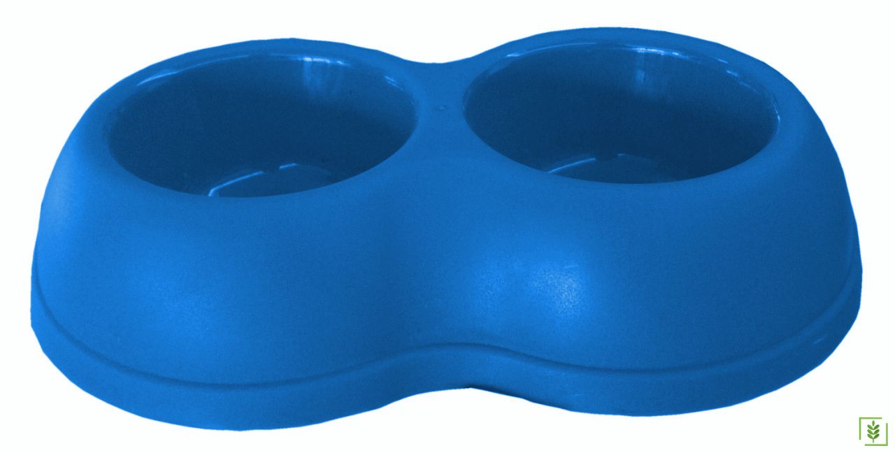 Lepus İkili Köpek Mama Su Kabı 500+500 ml Mavi