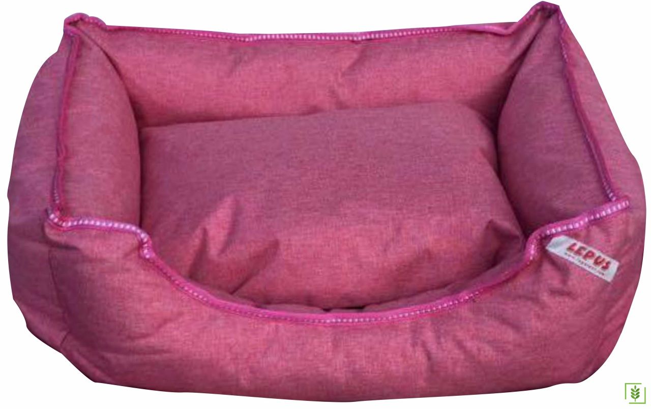 Lepus Pink Su Geçirmez Köpek Yatağı Large 65x85x20 cm