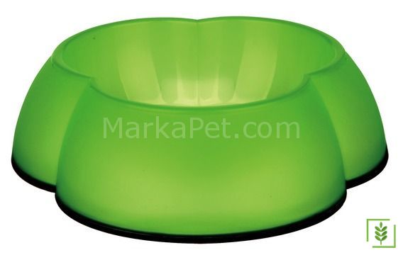Trixie köpek plastik mama su kabı 0,6 Lt Yeşil
