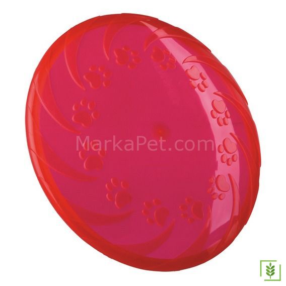 Trixie köpek yüzen termoplastik kauçuk frizbi 22cm Kırmızı