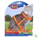 Trixie kedi göğüs tasması seti Turuncu 22-36cm/10mm